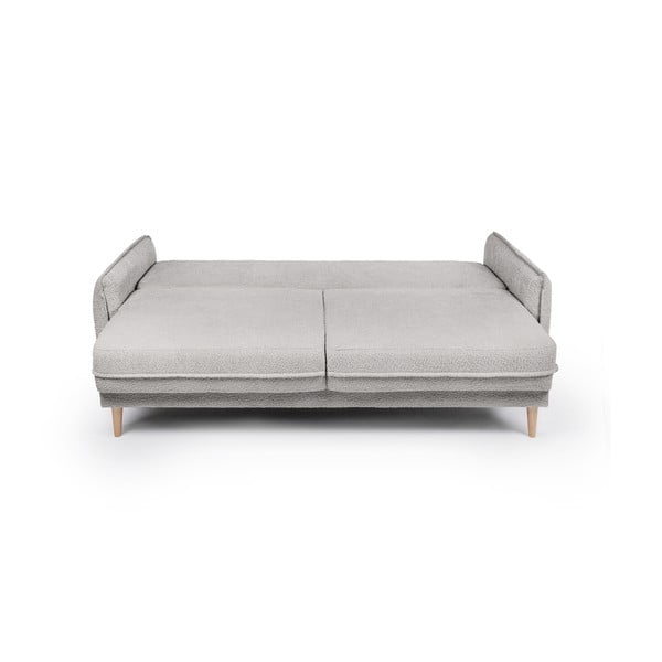 Szara rozkładana sofa z materiału bouclé 215 cm Patti – Bonami Selection-image-4