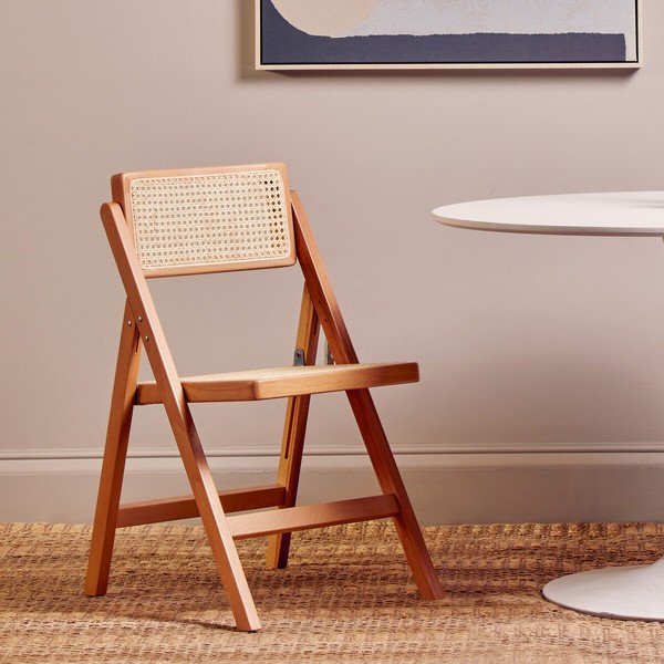 Krzesło z litego drewna bukowego w naturalnym kolorze Cebu – Premier Housewares-image-3