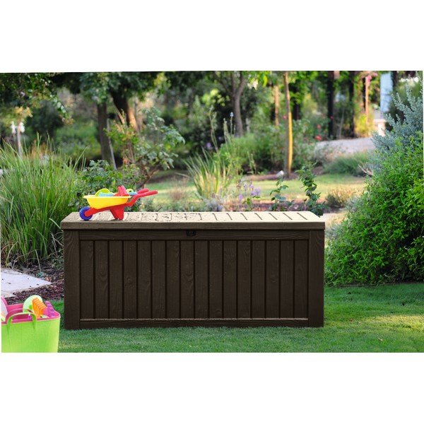 Ciemnobrązowa skrzynia ogrodowa – Keter-image-1