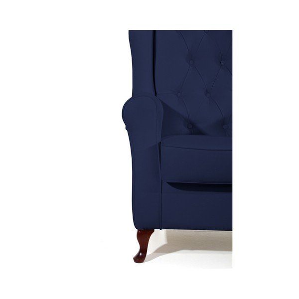 Ciemnoniebieski fotel Max Winzer Lex-image-3