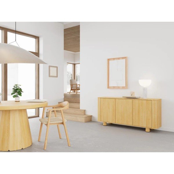 Komoda w dekorze dębu w naturalnym kolorze 160x75x40 cm Atmore – Actona-image-2