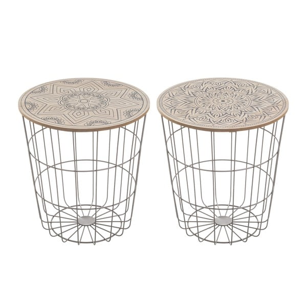 Okrągłe stoliki zestaw 2 szt. ø 40 cm – Casa Selección