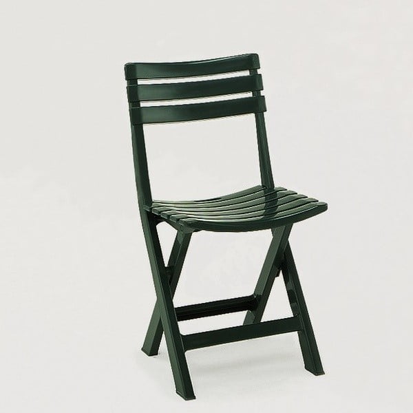 Zielone składane krzesło ogrodowe Lacy