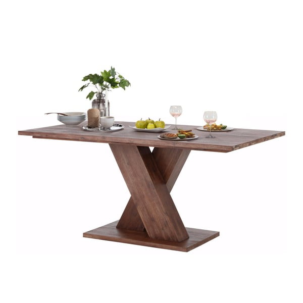 Ciemno-brązowy stół z litego drewna akacjowego Støraa Cong, 1x2 m