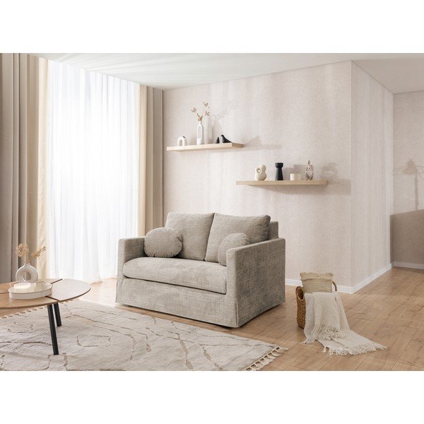 Beżowa sofa 140 cm Paphos – Ropez-image-1