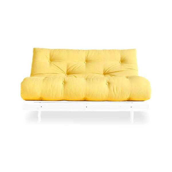 Sofa rozkładana Karup Design Roots White/Yellow-image-3