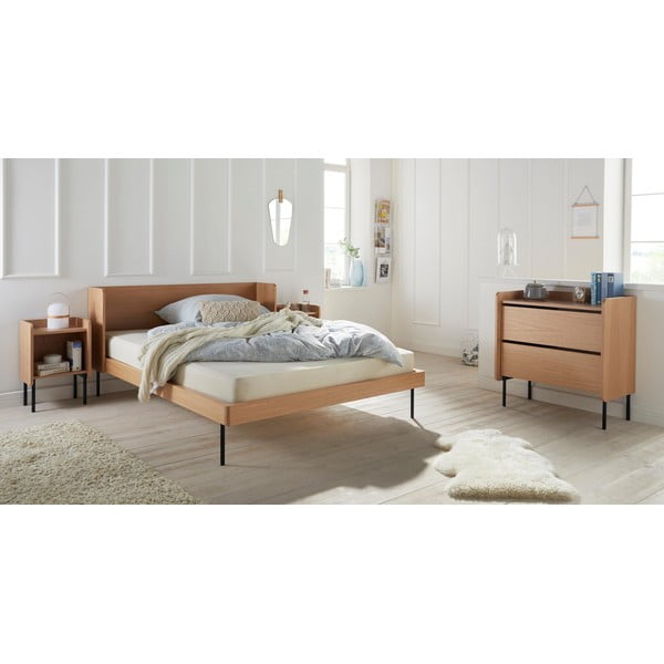 Wysoka komoda w dekorze dębu 80x82 cm Wrap – Bonami Selection-image-1