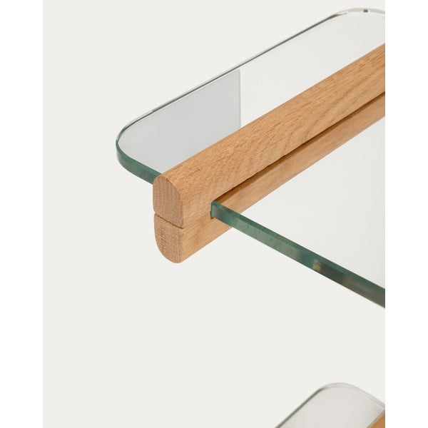 Szklany modułowy system półek w naturalnym kolorze 110x202x30,5 cm Sitra – Kave Home-image-4