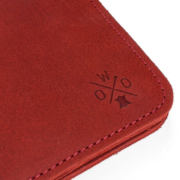 Czerwony portfel skórzany Woox Triviala Purpurea-image-3