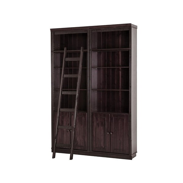 Brązowy regał z litego drewna sosnowego 148x223 cm Anita – Støraa-image-2