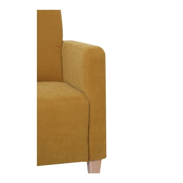 Żółty fotel Max Winzer Milla Velor-image-3