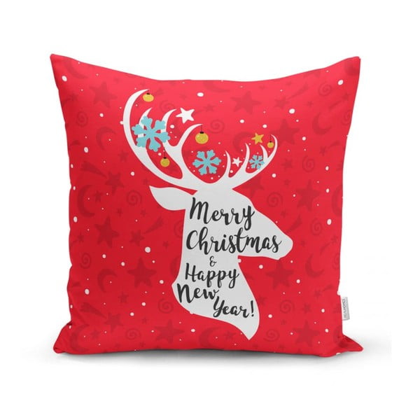 Zestaw 4 świątecznych poszewek na poduszki i bieżnika Minimalist Cushion Covers Joy-image-1