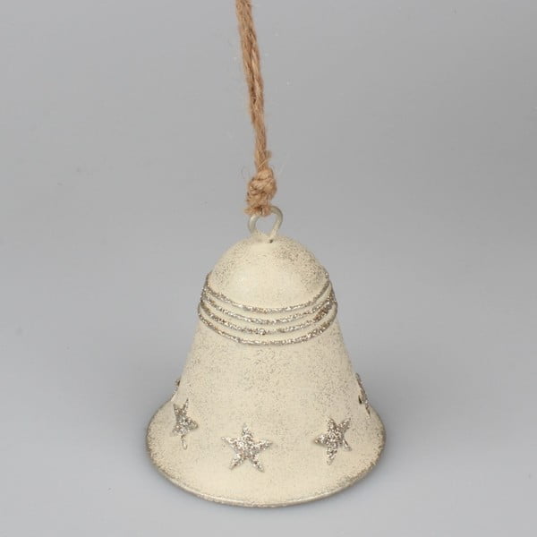 Metalowa dekoracja wisząca w kształcie dzwonka Dakls Snowing