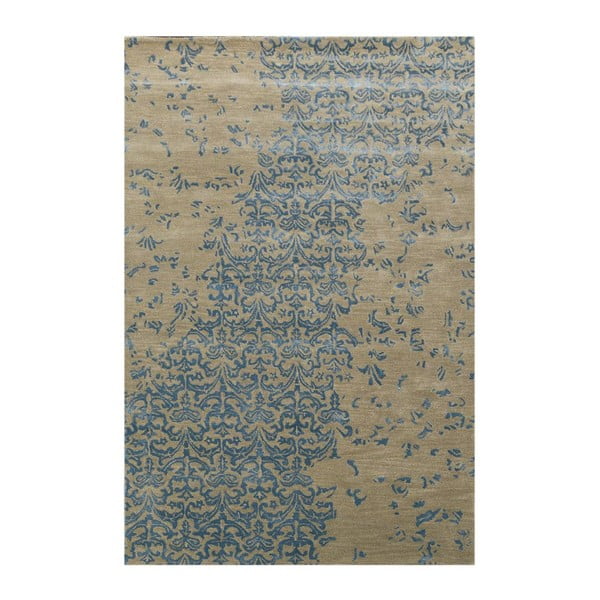 Niebieski dywan tuftowany ręcznie New Jersey, 153x244cm