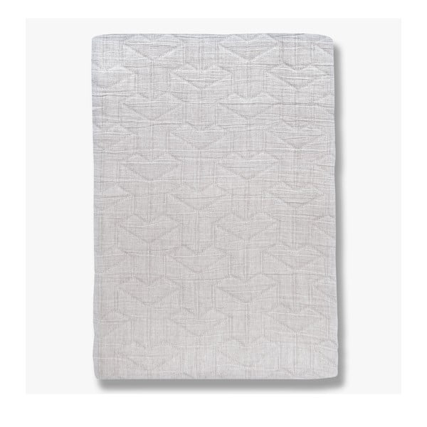 Biała narzuta z bawełny z recyklingu na łóżko jednoosobowe 140x250 cm Trio – Mette Ditmer Denmark