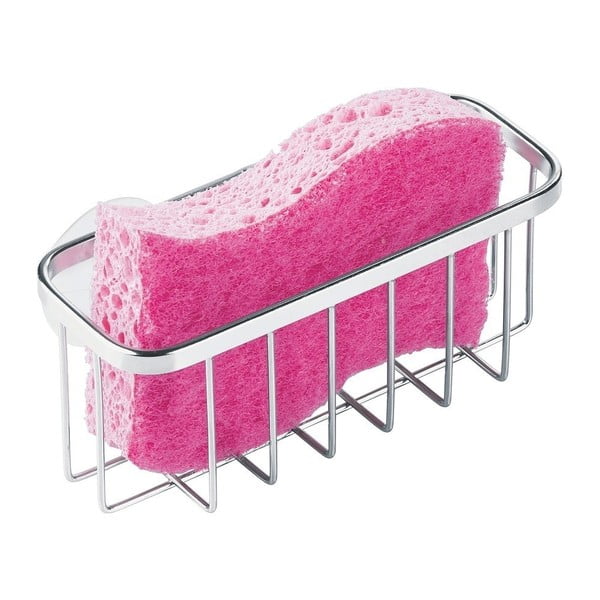 Metalowa półeczka na gąbki z przyssawkami iDesign Gia-image-3