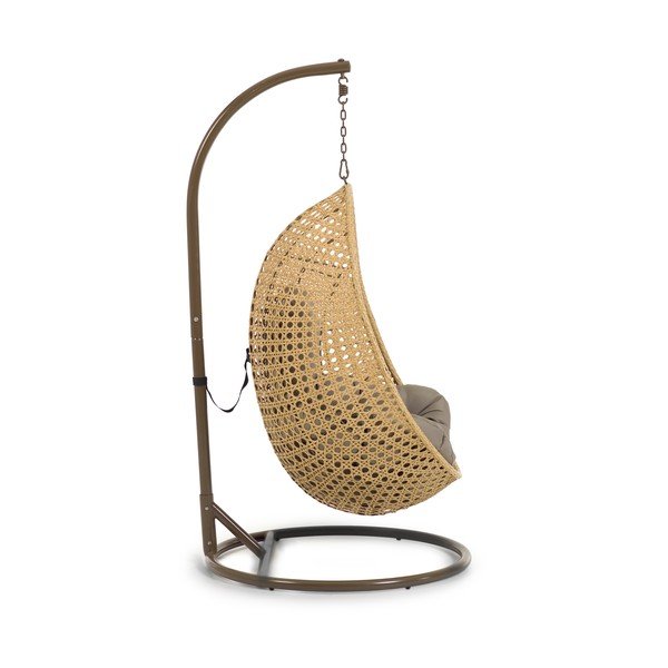 Wiszący fotel ogrodowy ze stojakiem Kave Home Cira-image-2