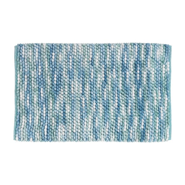 Niebieski dywanik łazienkowy z domieszką bawełny Wenko Urdu, 60x90 cm