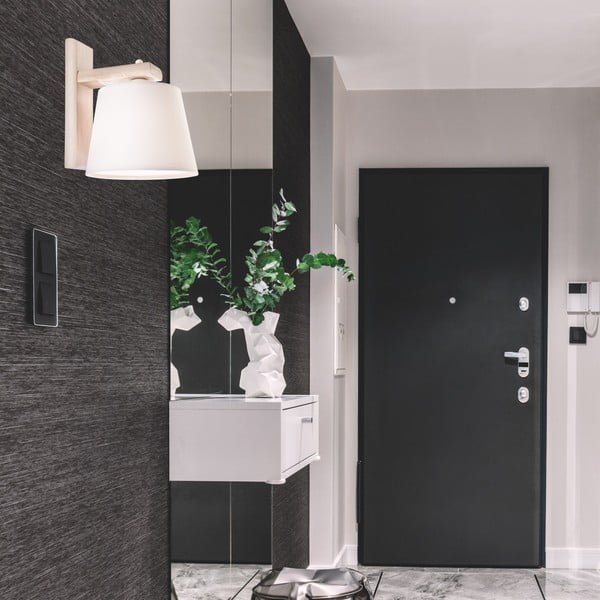 Jasnobrązowy kinkiet ø 20 cm Aida – LAMKUR-image-2