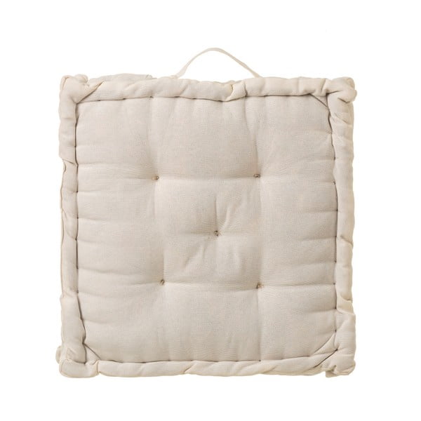 Beżowa poduszka/siedzisko z bawełny Unimasa, 45x45 cm