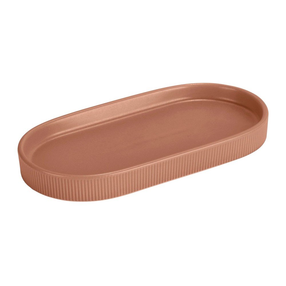 Brązowy organizer łazienkowy ceramiczny Fablo – Wenko