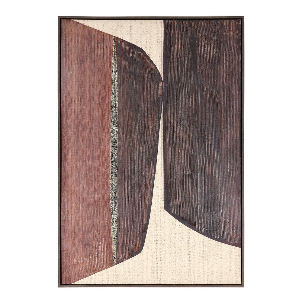 Obraz drukowany na płótnie z ręcznie malowanymi elementami z ramą w zestawie 83x123 cm Gallery – Bizzotto
