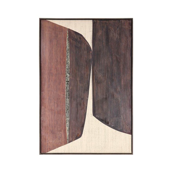 Obraz drukowany na płótnie z ręcznie malowanymi elementami z ramą w zestawie 83x123 cm Gallery – Bizzotto