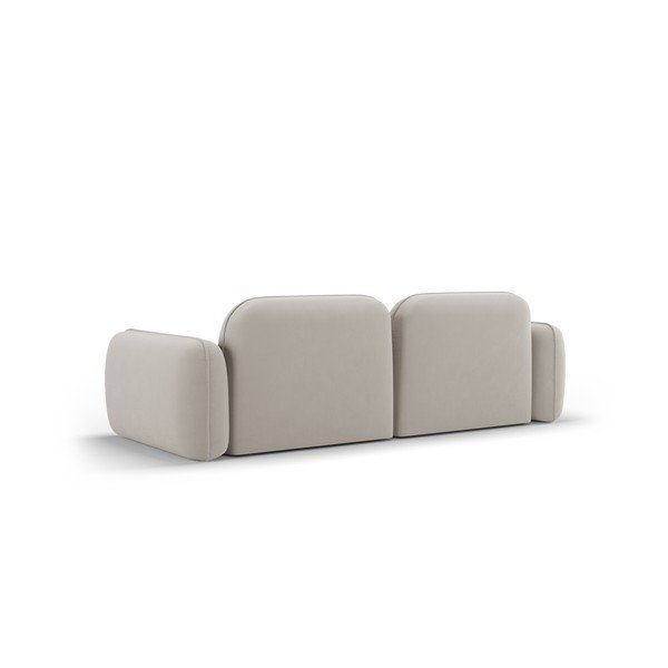 Kremowa aksamitna sofa 230 cm Audrey – Interieurs 86-image-3