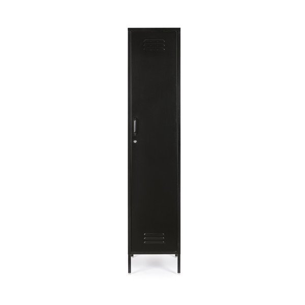 Czarna metalowa szafka z zamkiem 38x185x46 cm Cambridge – Yes Everyday