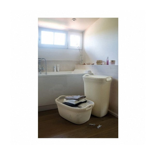Beżowy kosz na pranie Curver Knit Hamper, 57 l-image-2