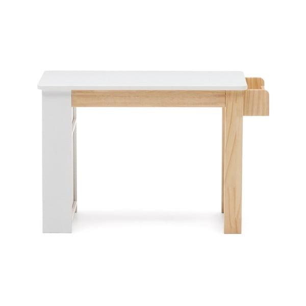 Biurko dziecięce z białym blatem 40x77 cm Serwa – Kave Home-image-3
