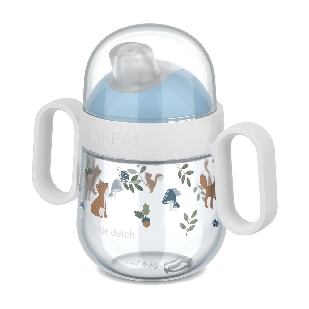 Jasnoniebieski plastikowy kubek dla dzieci 200 ml Forest Friends by Little Dutch – Mepal