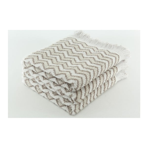 Zestaw 3 ręczników Lora Titanium, 50x100 cm