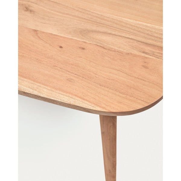 Stolik z litego drewna akacjowego 60x110 cm Eluana – Kave Home-image-4