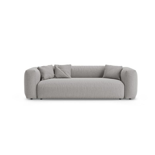 Szara rozkładana sofa modułowa 264 cm – Micadoni 