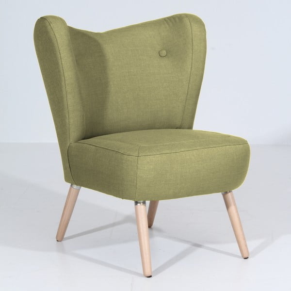 Zielony fotel Max Winzer Sari