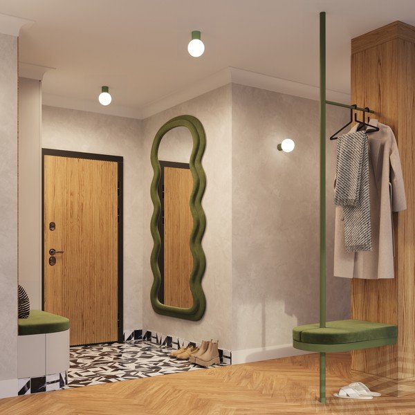 Zielony kinkiet ø 12 cm Orbital – Sollux-image-3