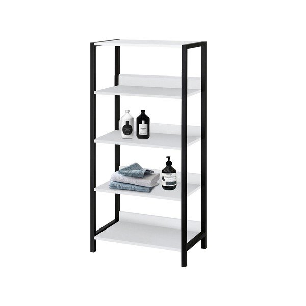 Biały regał łazienkowy 60x125 cm Chris – Støraa-image-1