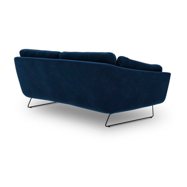 Granatowa sofa z aksamitnym obiciem Windsor & Co Sofas Gravity-image-3