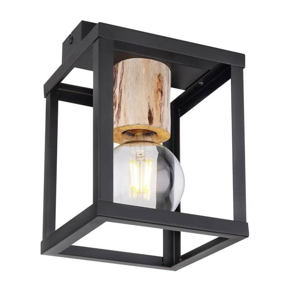 Czarna lampa sufitowa 17x17 cm Retro – Candellux Lighting