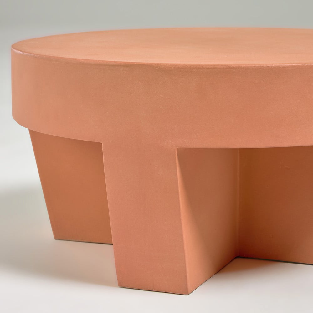 Terakotowy stolik Kave Home Vilena, ⌀ 60 cm (zdjęcie 3)