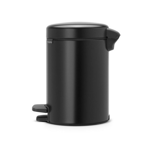 Czarny kosz na śmieci z pedałem Brabantia Newicon, 3 l-image-3