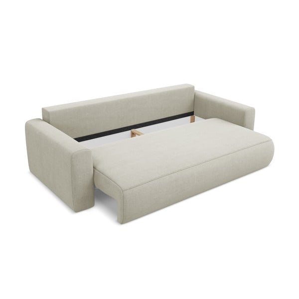 Beżowa rozkładana/ze schowkiem sofa 238 cm Kapua – Makamii-image-3