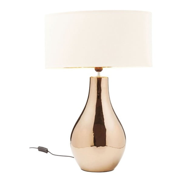Lampa stołowa w miedzianej barwie Kare Design Drop