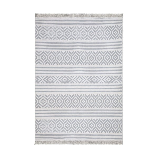 Szaro-biały bawełniany dywan Oyo home Duo, 160 x 230 cm