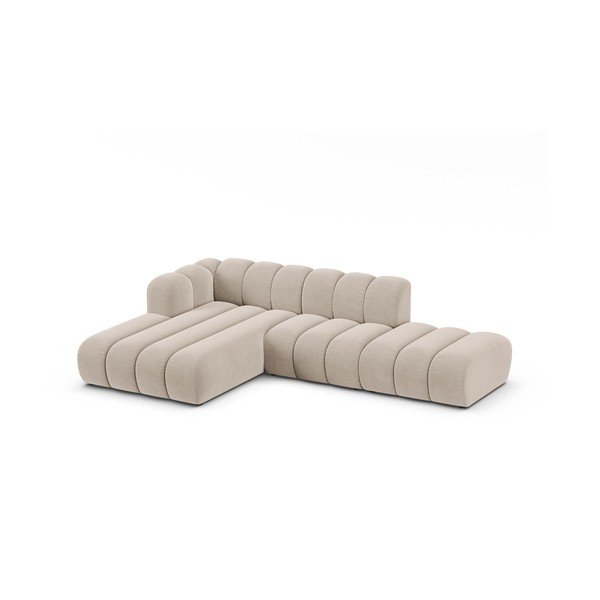 Beżowy narożnik (lewostronny) Lupine – Micadoni Home-image-1