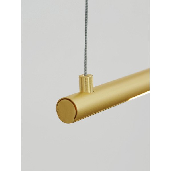 Aluminiowa lampa wisząca LED w kolorze mosiądzu Elettra – Nova Luce-image-2