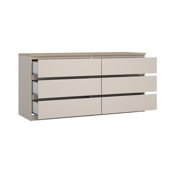 Kremowa komoda 154x76x50 cm Naia – Tvilum-image-2