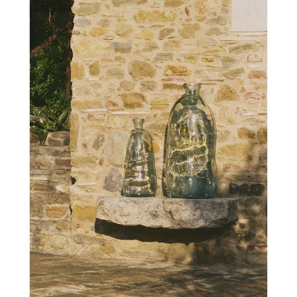 Wysoki wazon ze szkła z recyklingu (wysokość 51 cm) Brenna – Kave Home-image-1