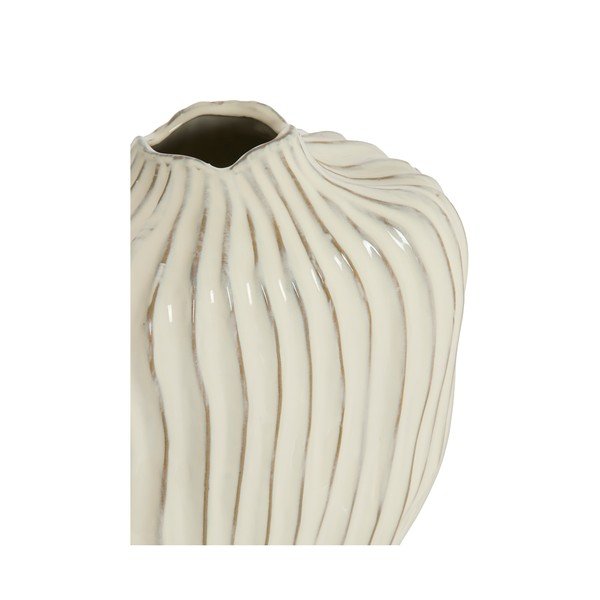 Kremowy ceramiczny wazon (wysokość 30 cm) Vechhia – Light & Living-image-1